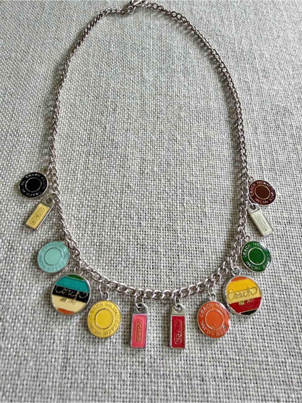 Coach Vintage Rare Charm Necklace